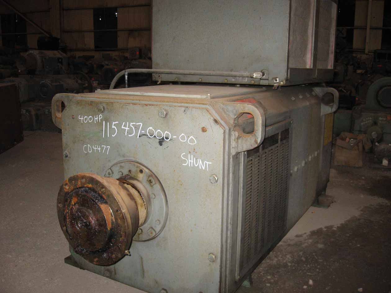 400 HP 400 1200 RPM 240V GENERAL ELECTRIC CD4477 USED DC MOTOR