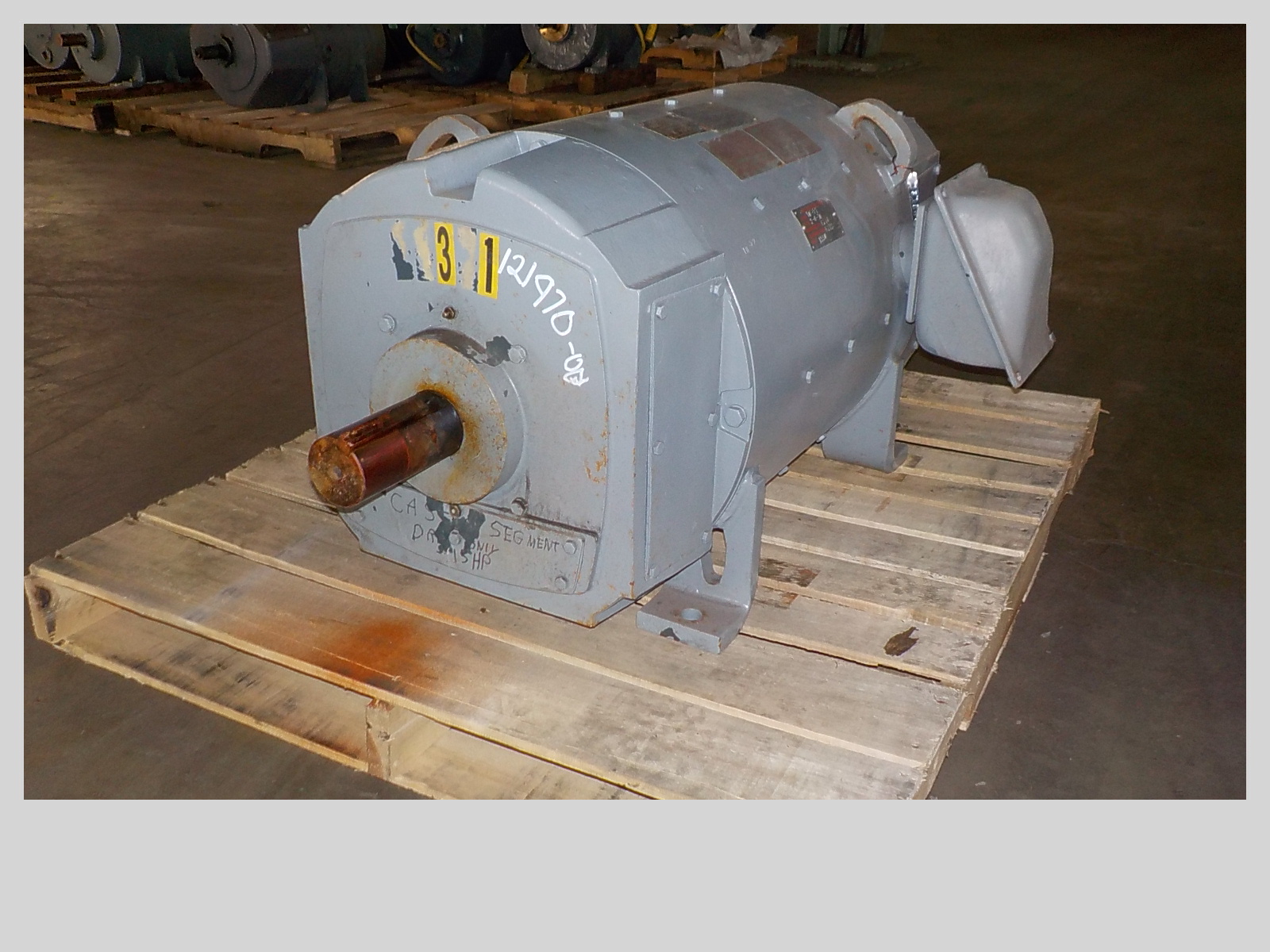 15 HP, 500/1500 RPM, 500 VOLT, ALLEN BRADLEY, CD409AT, SHUNT USED DC MOTOR