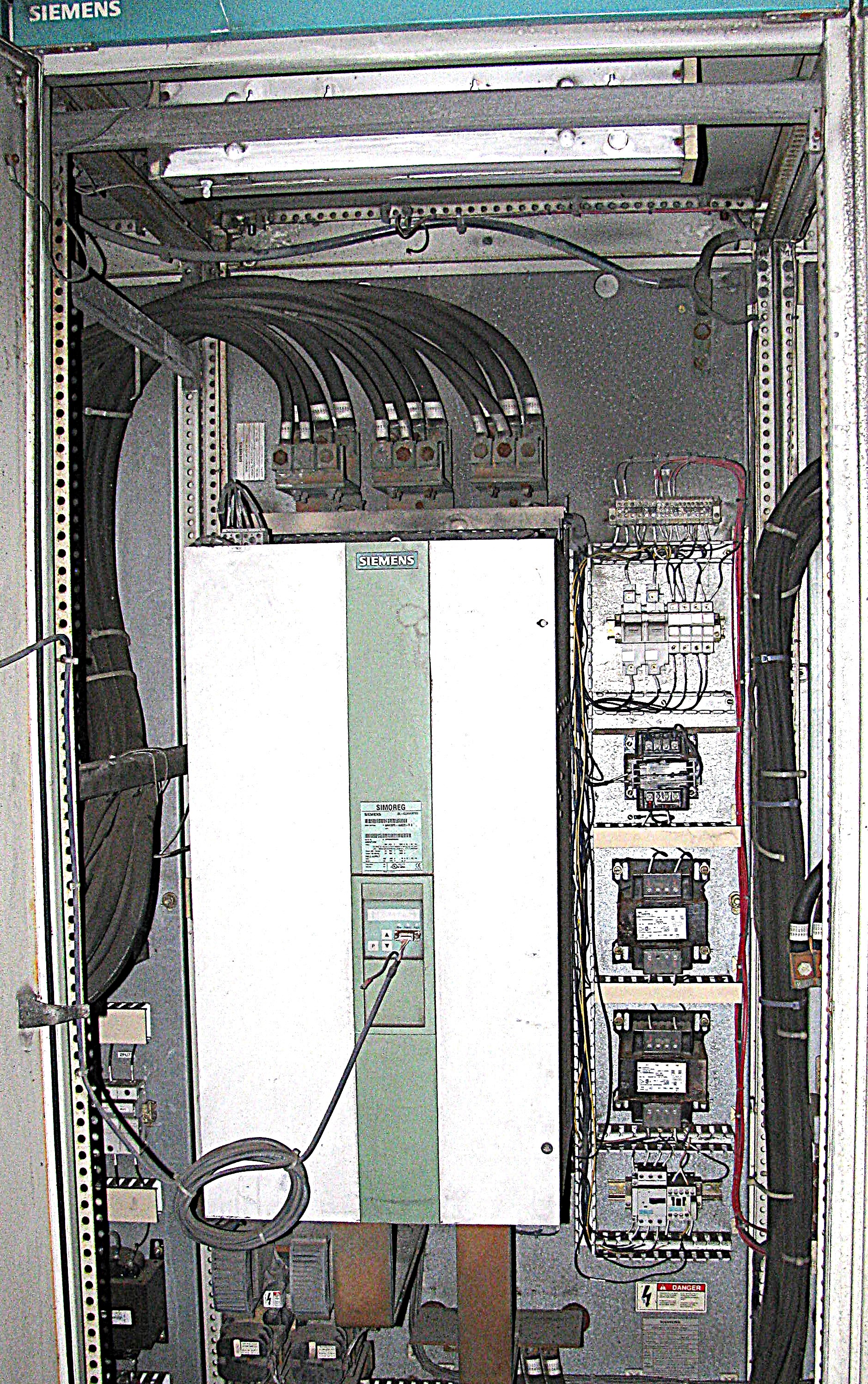 1500 HP 690V SIEMENS SIMOREG 6RA7095 VARIABLE VOLTAGE DRIVE IN FLOOR ...