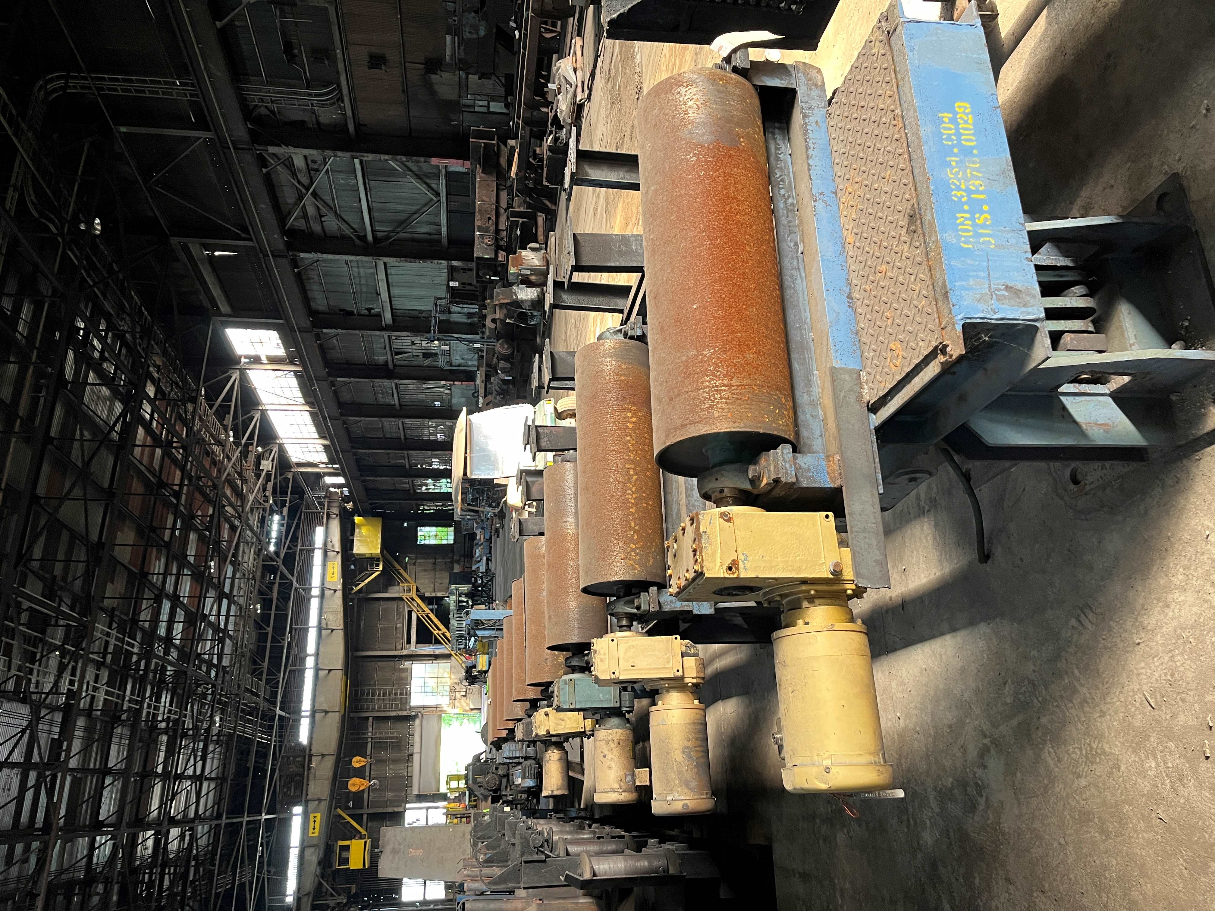 90 FEET OF INDIVIDUALLY DRIVEN ROLLER TABLES FOR ANGLES, CHANNELS, AND ...